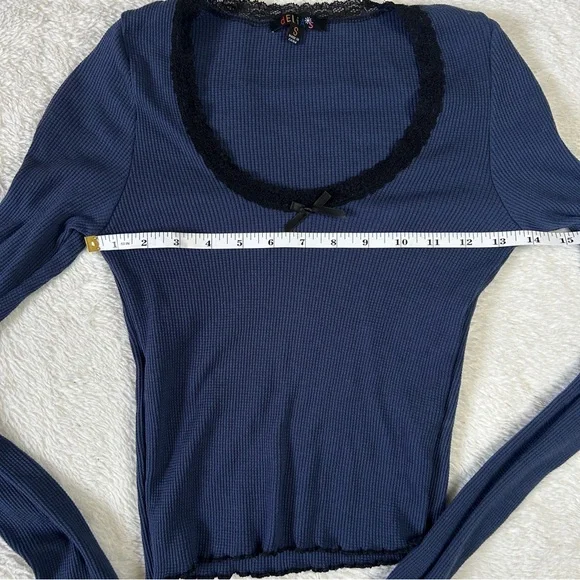 Delias blue thermal long sleeve shirt - Picture 4 of 5